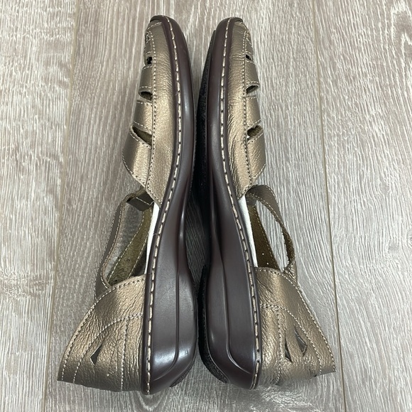 Spring Step Indus Leather Fisherman Sandals T Strap Metallic EU Size 38 - Picture 7 of 15